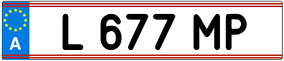 Trailer License Plate